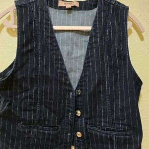 Ariat Navy Striped Vest